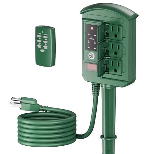 An outdoor power stake with multiple outlets