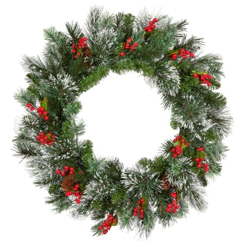 Warm white LED bulbs of the kind used on pre-lit wreaths