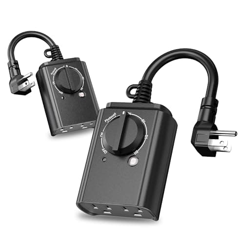 An outdoor timer with a light sensor